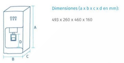 fc750 osmosis inversa fuentes de agua sobremesa