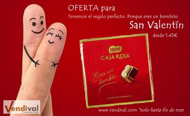 ofertas en bombones nestle en vendival para san valentin